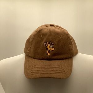 Bonobos Tan Cap with ToysRUs Geoffrey the Giraffe Design NWT